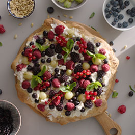 Gluten Free Winter Berry Pizza