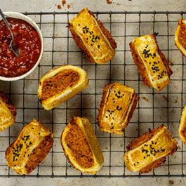 Vegan ‘Nduja Sausage Rolls