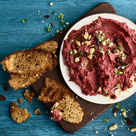 Cranberry and Walnut Hummus