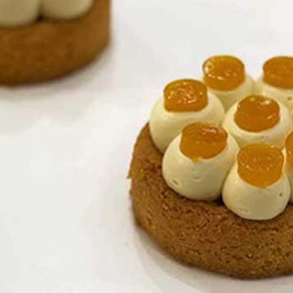Mango, Passion Fruit, Pecan Tart
