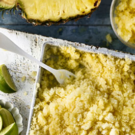 Pineapple Rum Granita