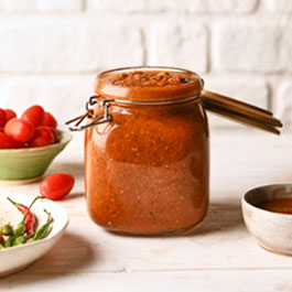 Salsa de tomate asado y chipotle