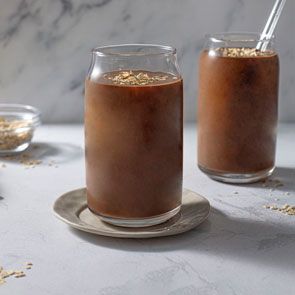 Smoothie du petit déjeuner au café