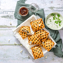 Blue Cheese Lattice Pies